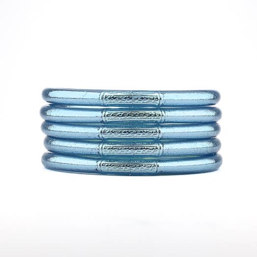 Bracelet Bouddhiste Mantra Bleu Glacier