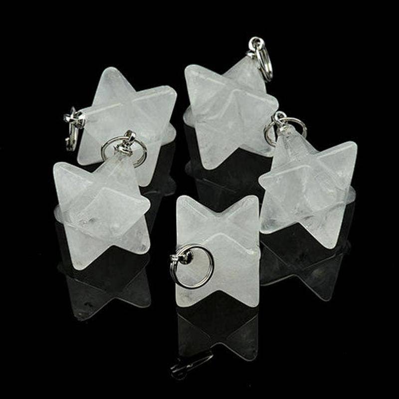 Pendentif Merkaba Cristal de roche