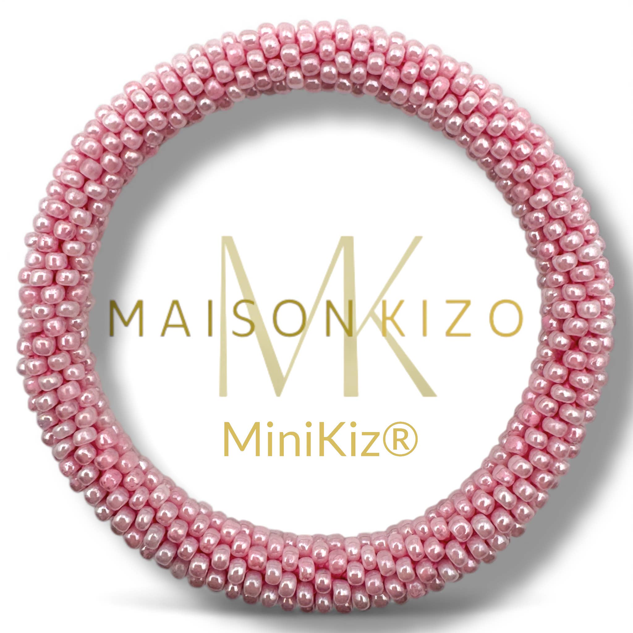 Bracelet népalais MINIKIZ enfant et petit poignet adulte K60 Rose