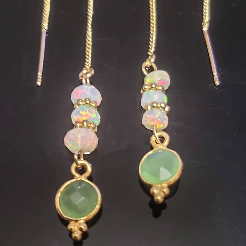 Boucles d'oreilles Opale Ethiopienne
