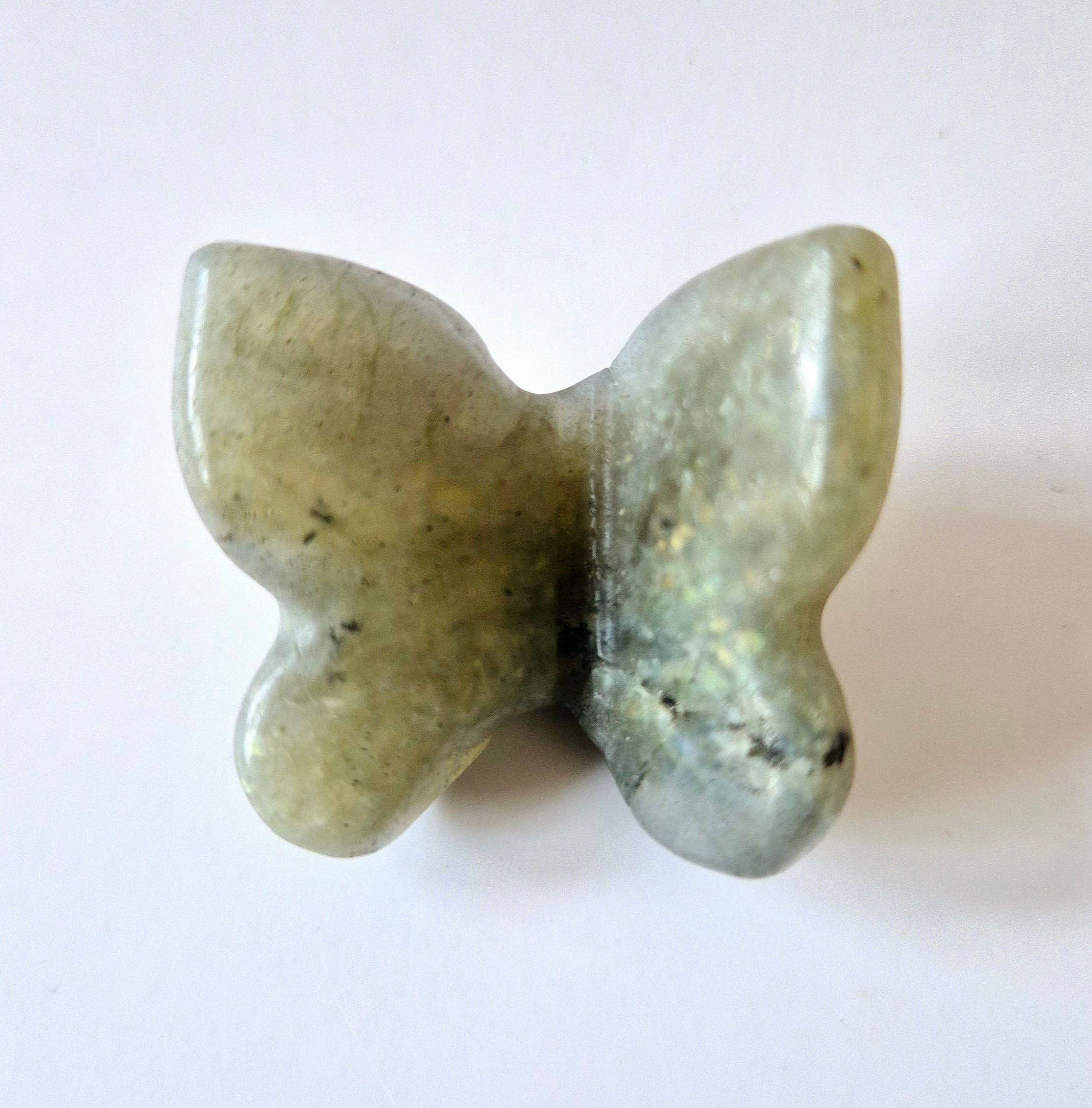 Mini papillon en pierre précieuse – 3 cm Au choix Jade Labradorite Quartz Jaspe Aragonite Aventurine