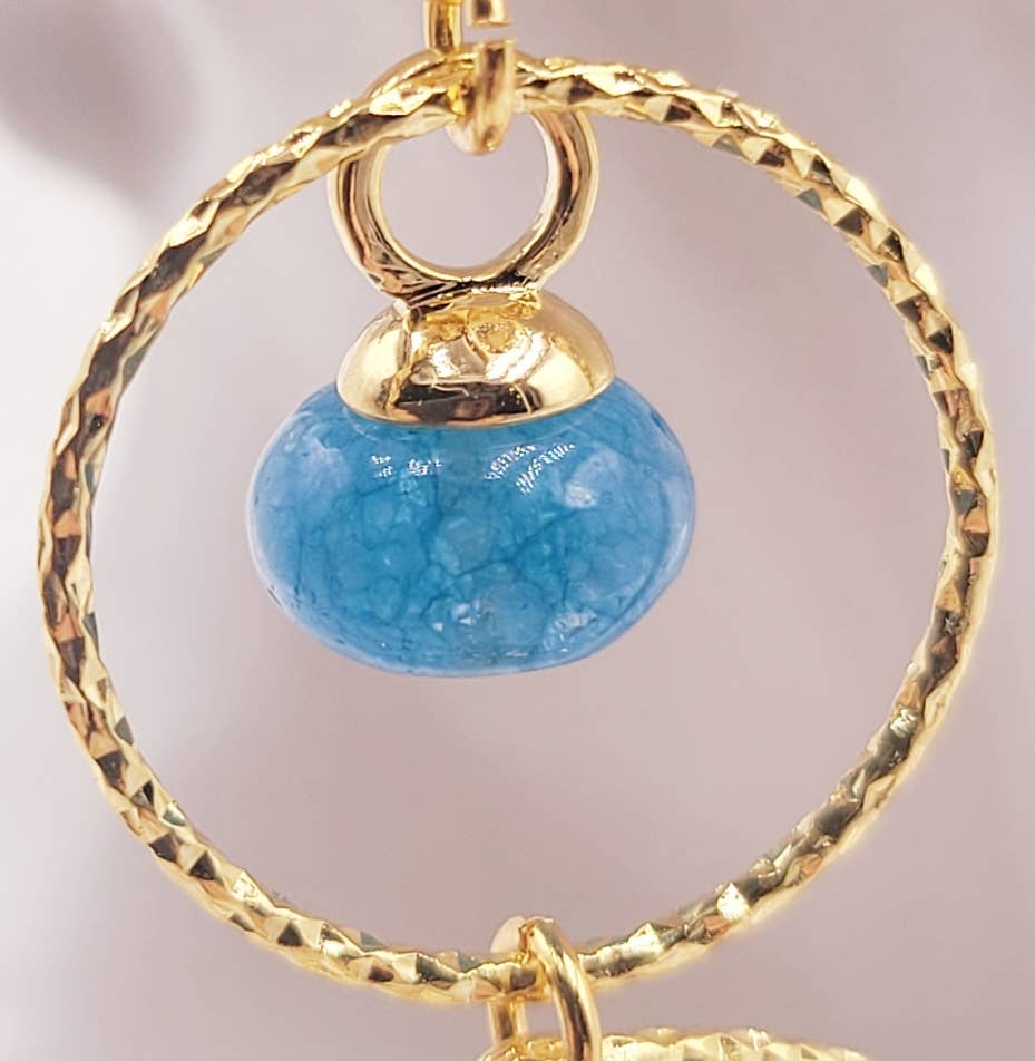 Boucles d'oreilles Tanzanite bleue