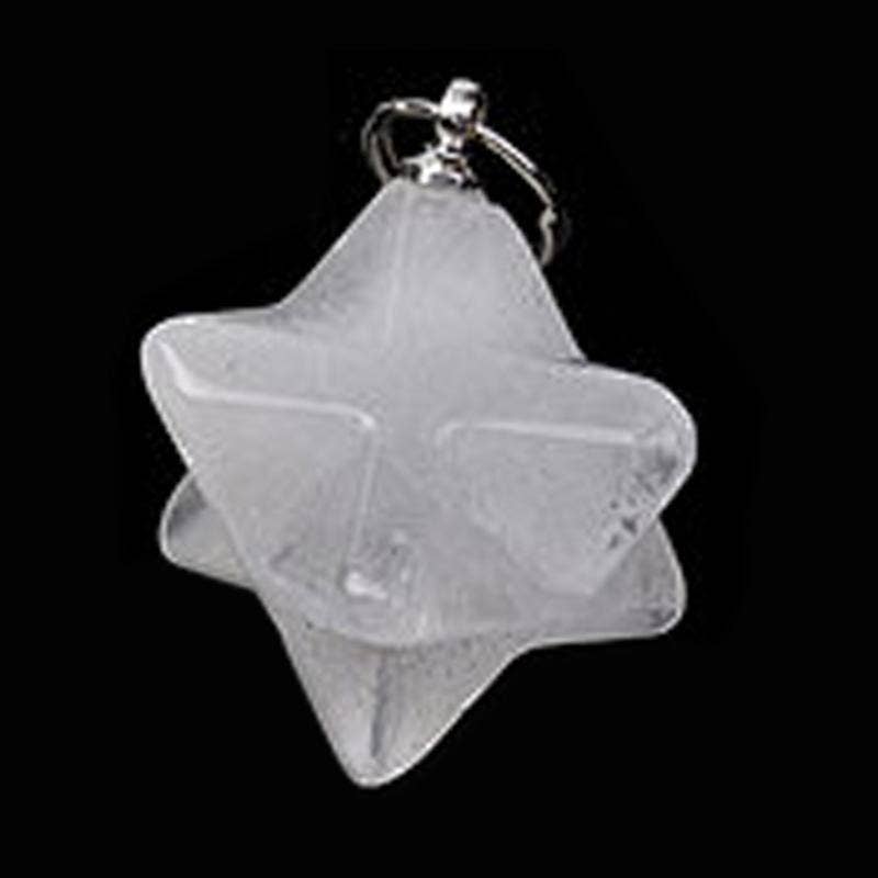 Pendentif Merkaba Cristal de roche