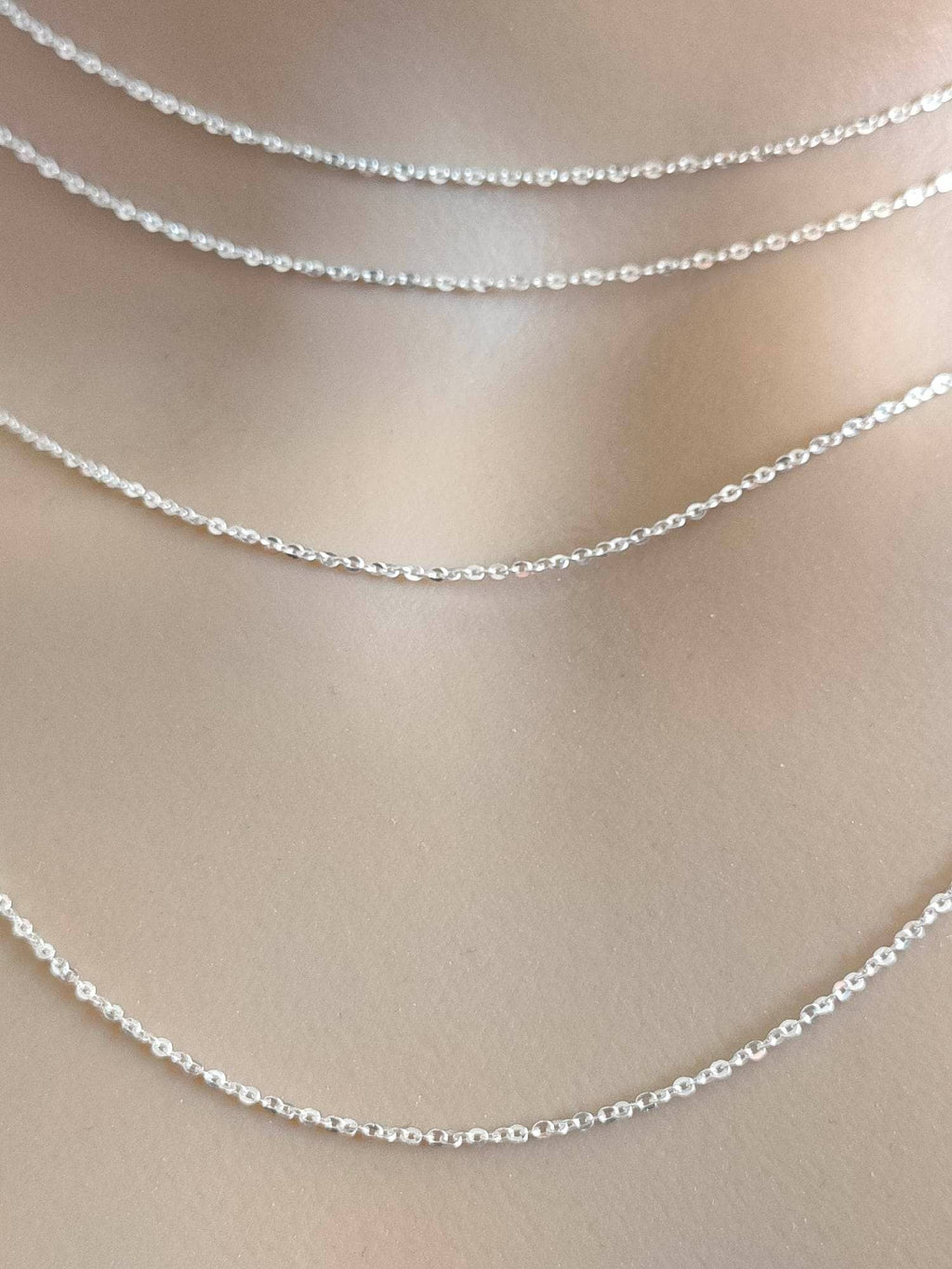 Chaîne maille forçât facettées 1 mm Différentes Tailles