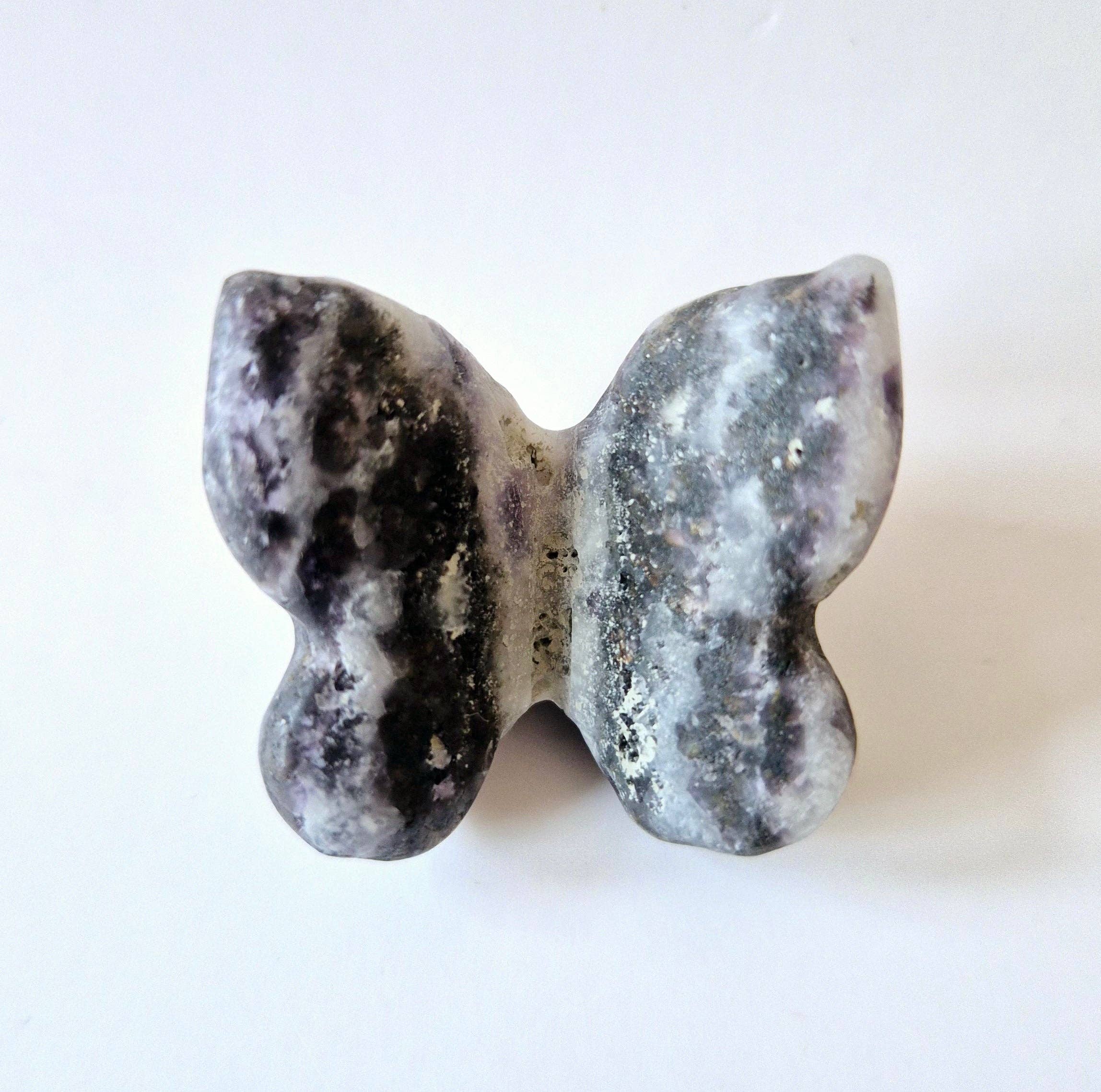 Mini papillon en pierre précieuse – 3 cm Au choix Jade Labradorite Quartz Jaspe Aragonite Aventurine