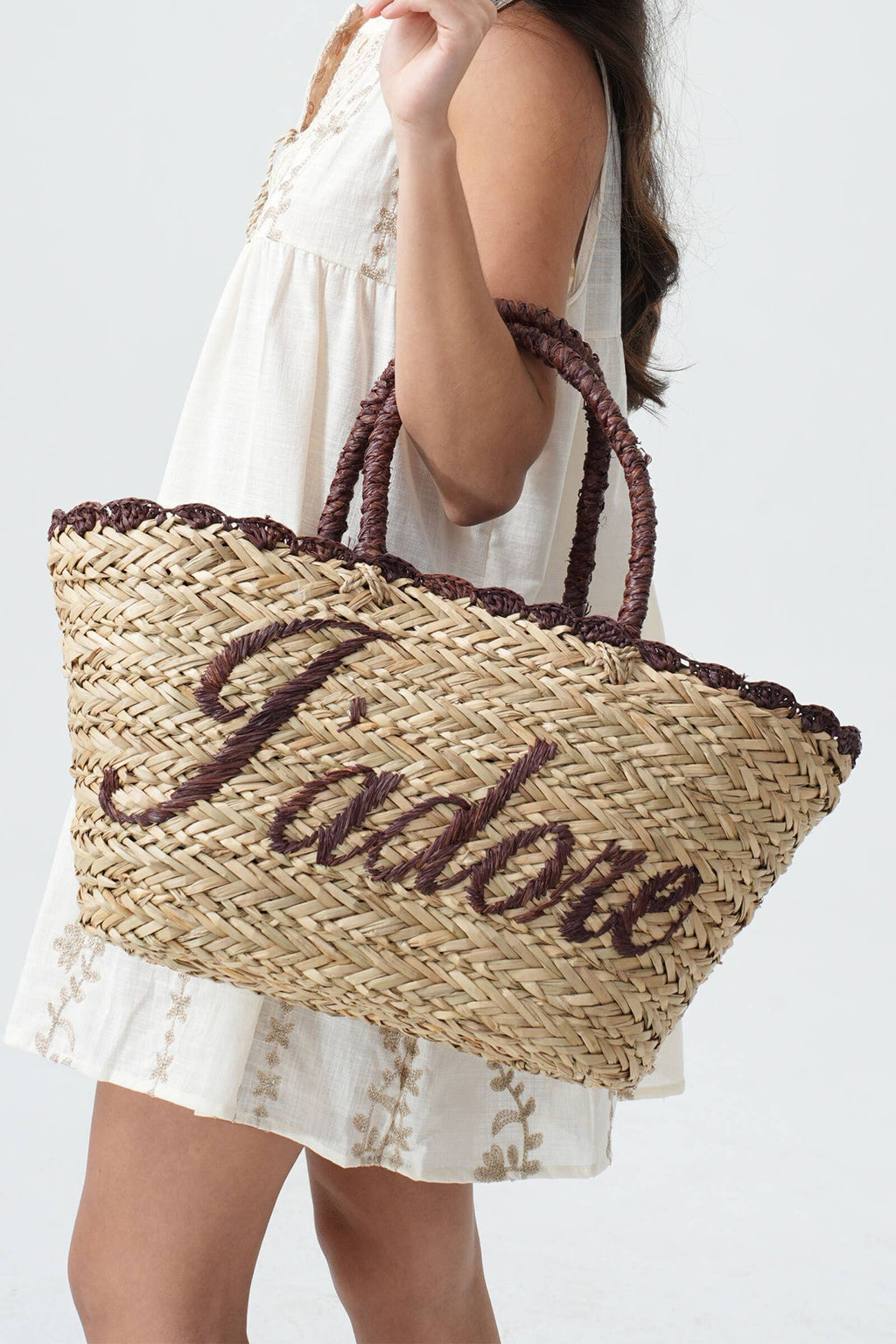 Panier En Paille J'adore