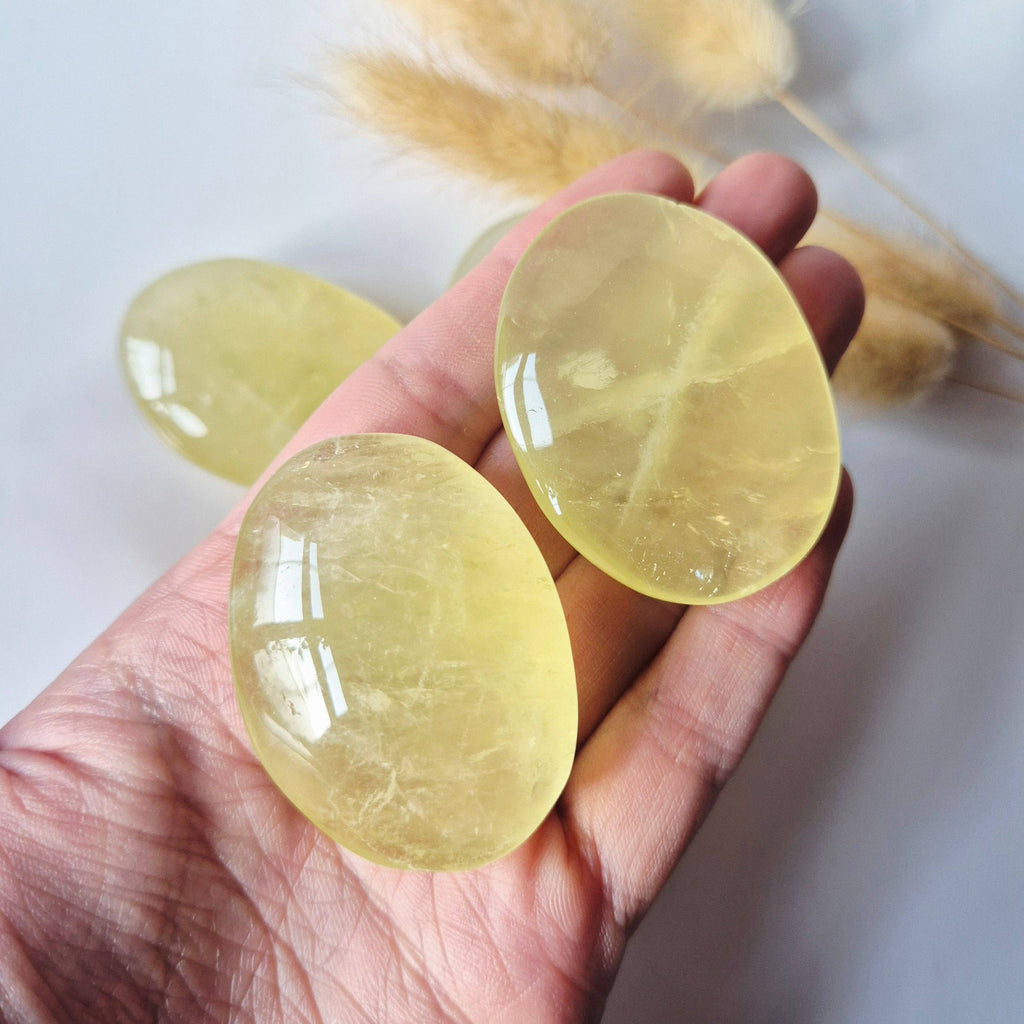 Citrine Pierre de Paume – env. 4–6 cm