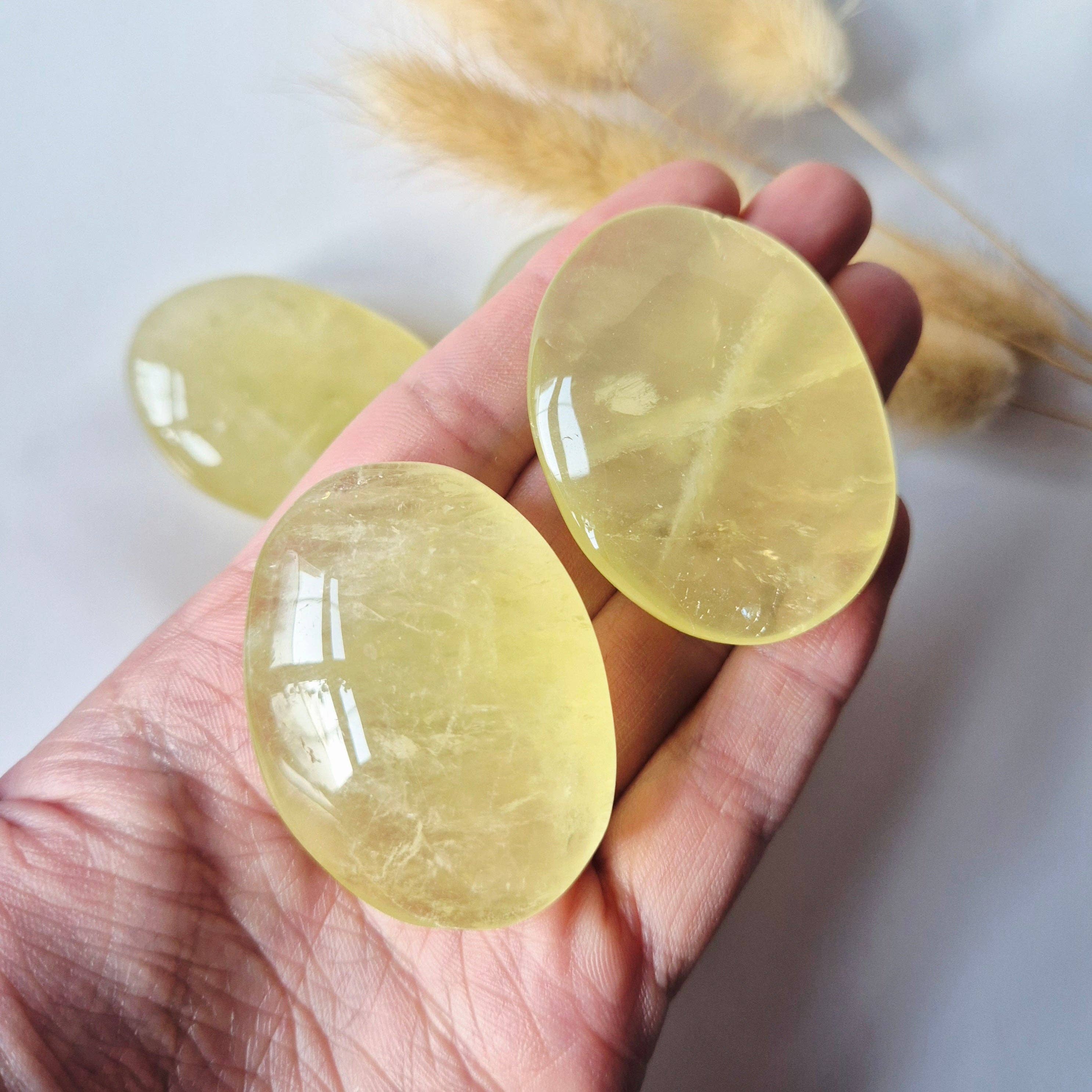 Citrine Pierre de Paume – env. 4–6 cm