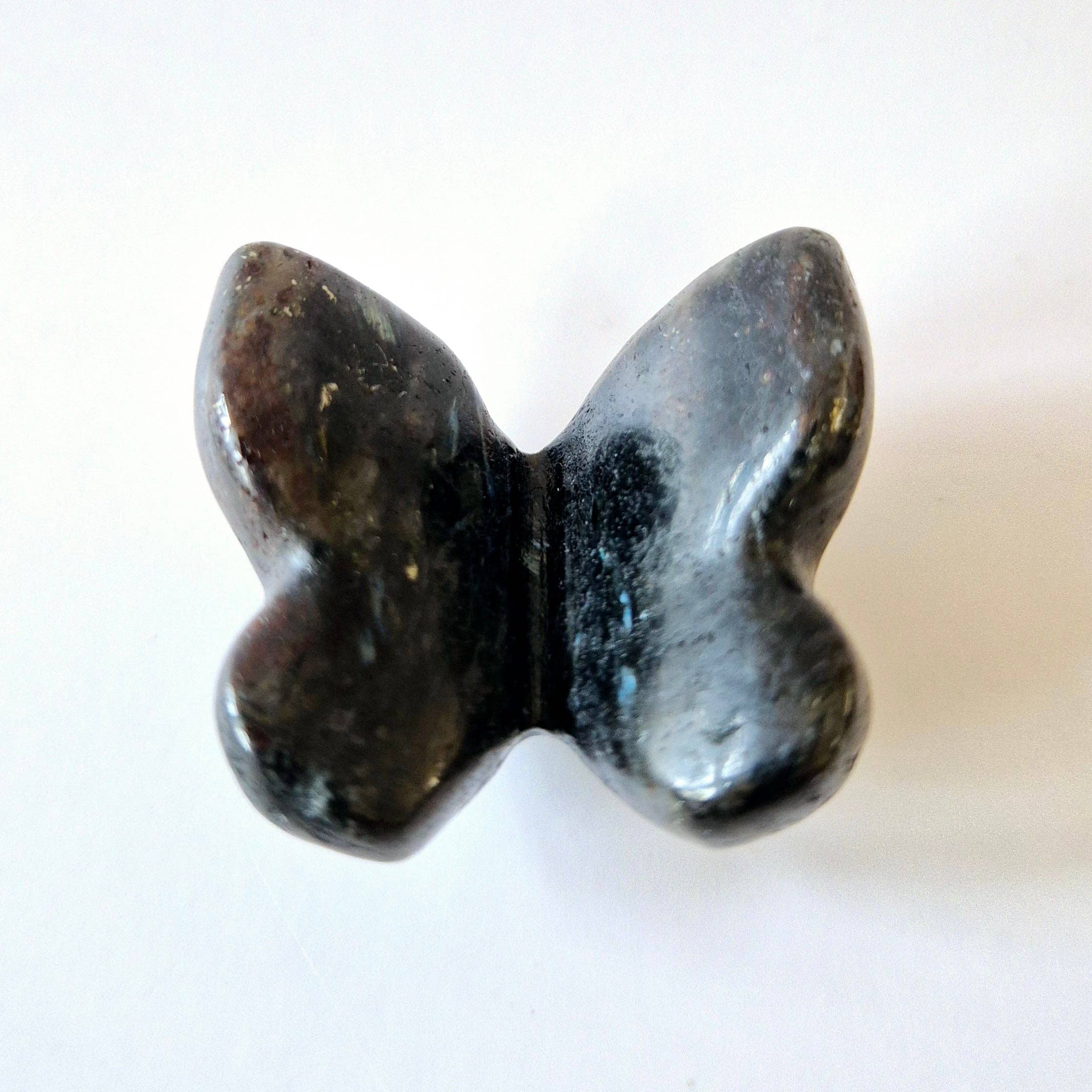 Mini papillon en pierre précieuse – 3 cm Au choix Jade Labradorite Quartz Jaspe Aragonite Aventurine