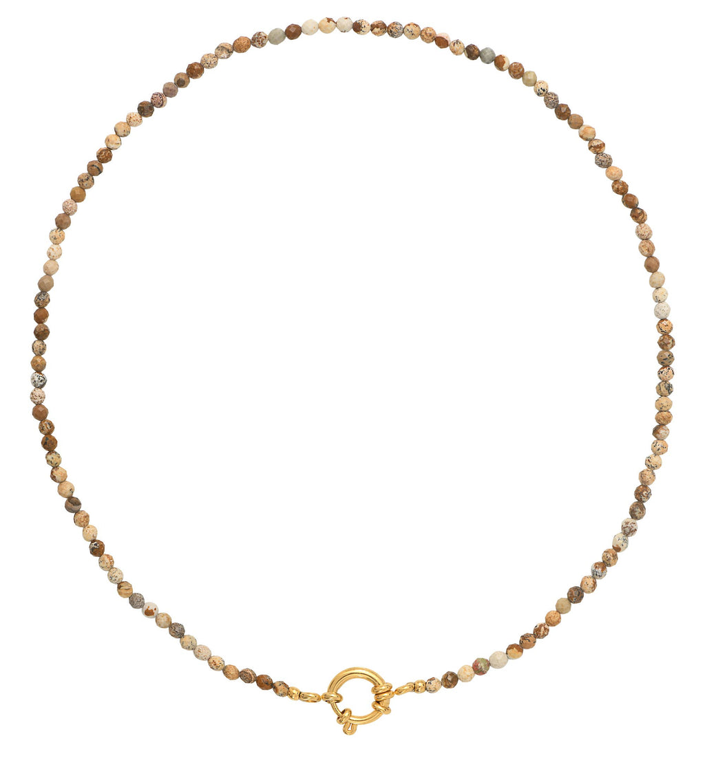 Collier NEIGE Jaspe