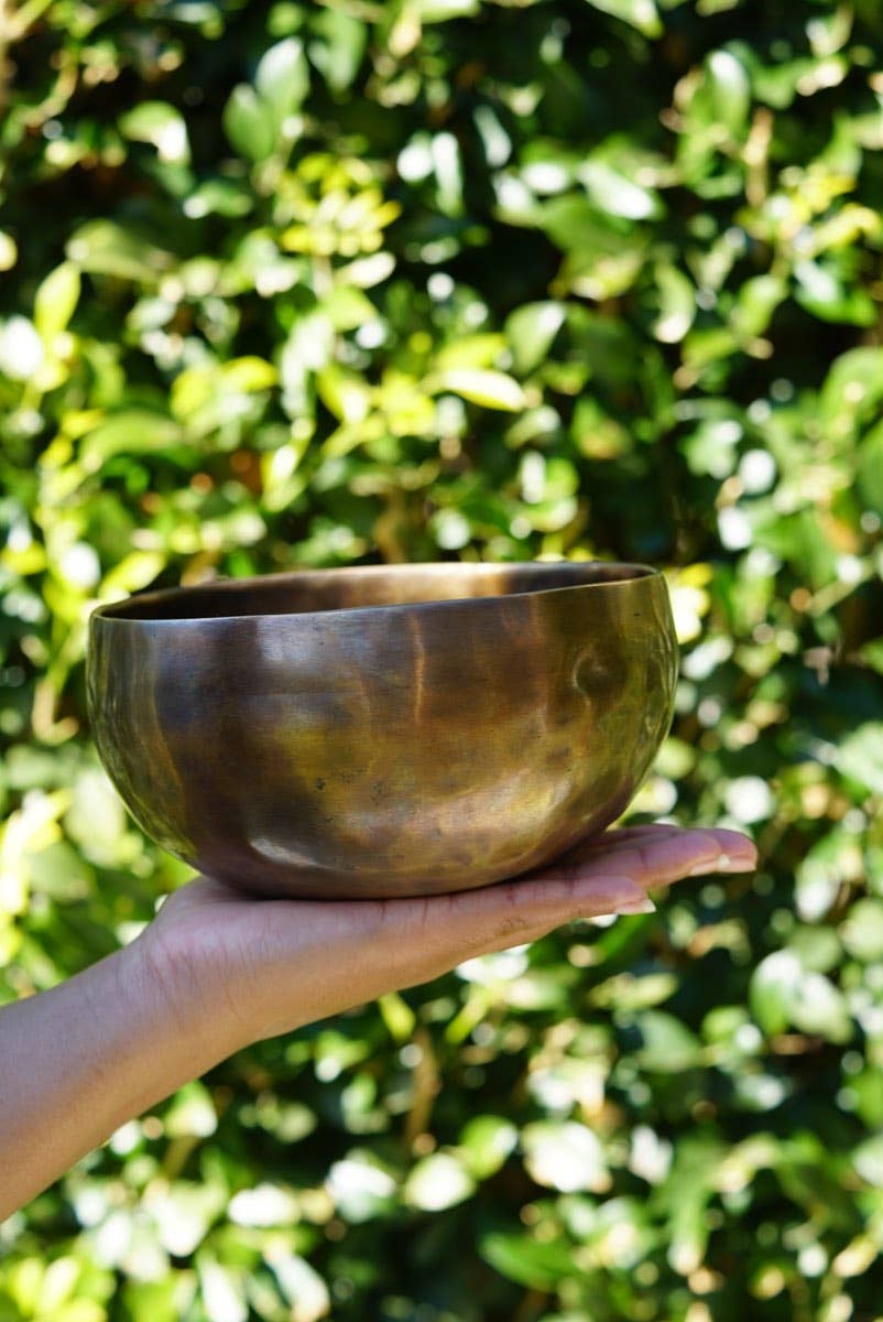 Bol chantant antique de petite taille de l'Himalaya avec son de longue résonance
