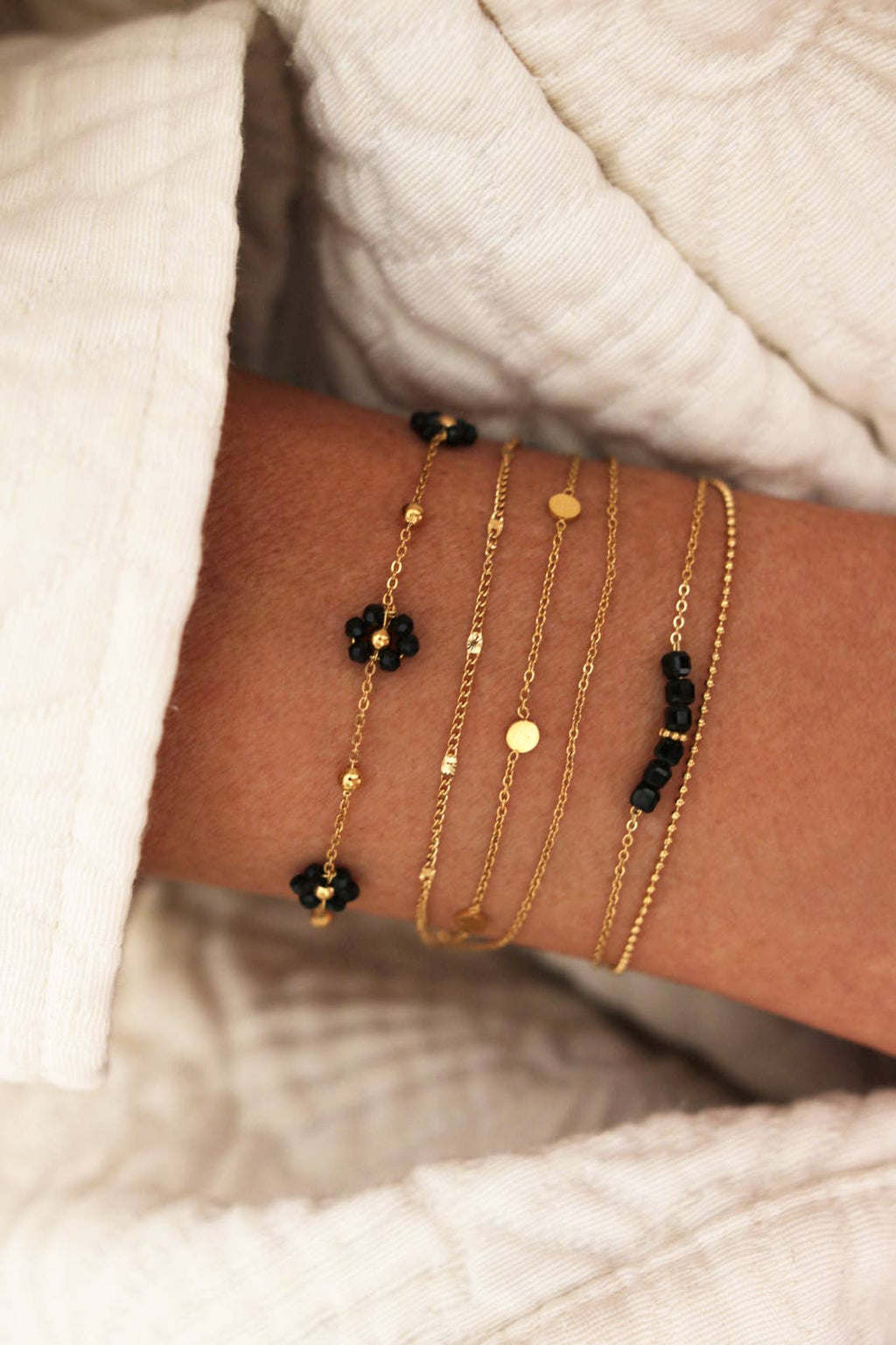 Bracelet double NAYA ONYX