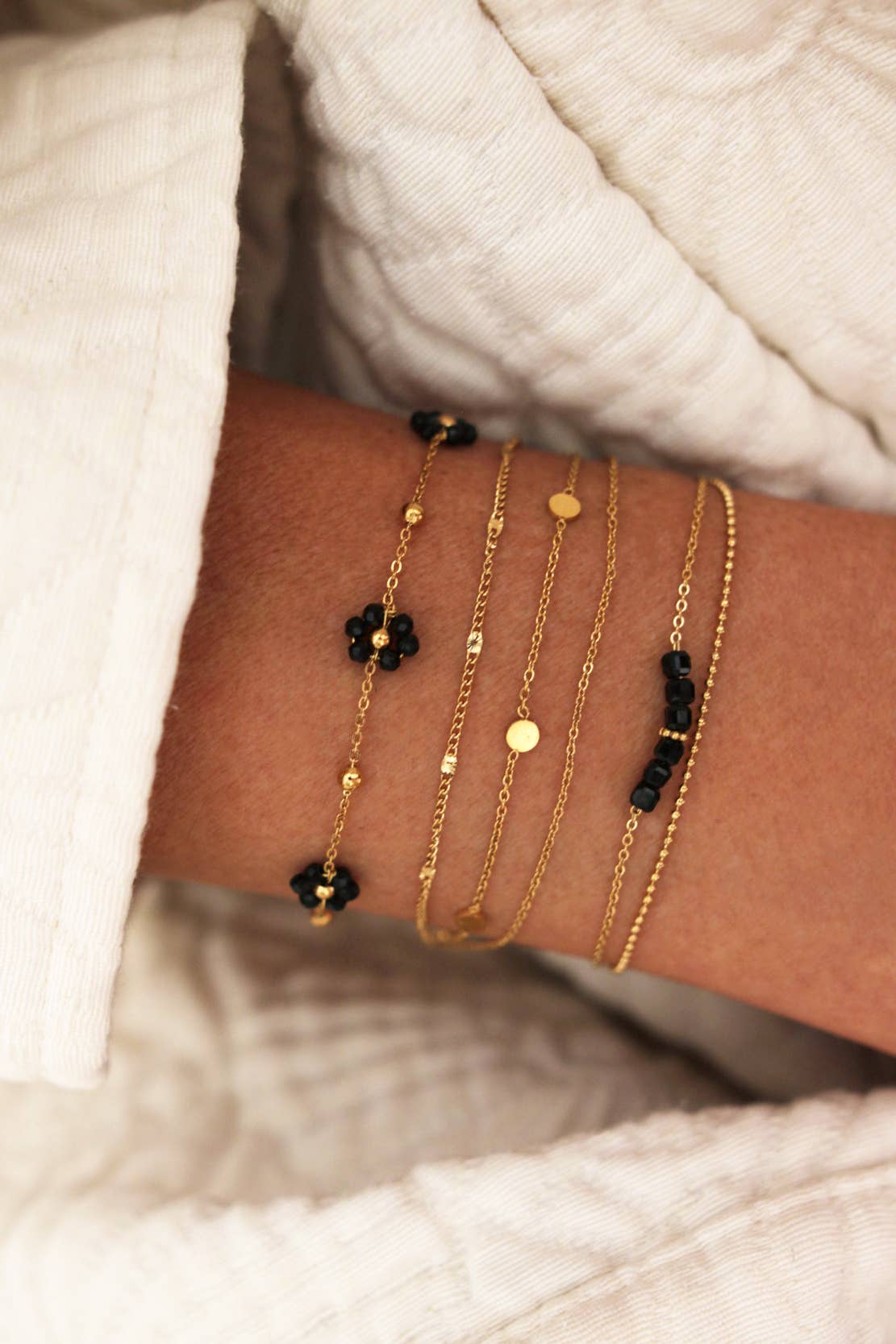 Bracelet double NAYA ONYX