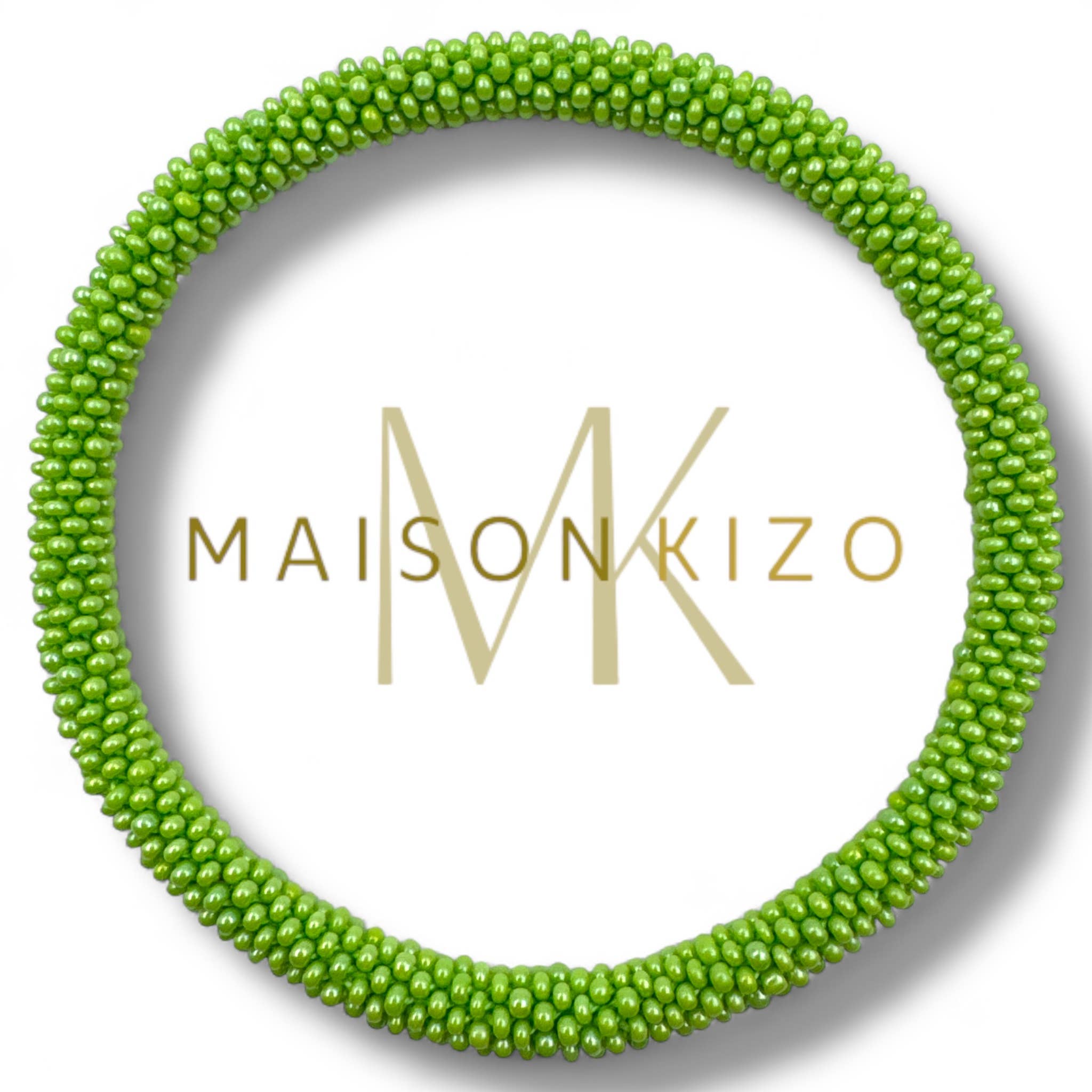 Bracelet de cheville népalais 13 vert pomme