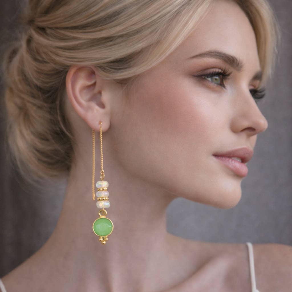 Boucles d'oreilles Opale Ethiopienne