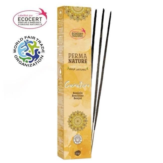 Encens Perma Nature Curativo Benjoin Labelisé Ecocert-Commerce Equitable 15g