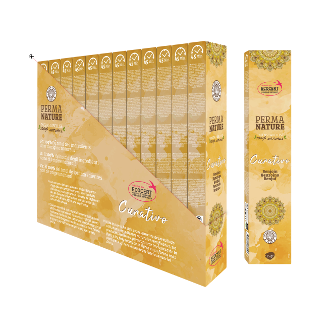Encens Perma Nature Curativo Benjoin Labelisé Ecocert-Commerce Equitable 15g