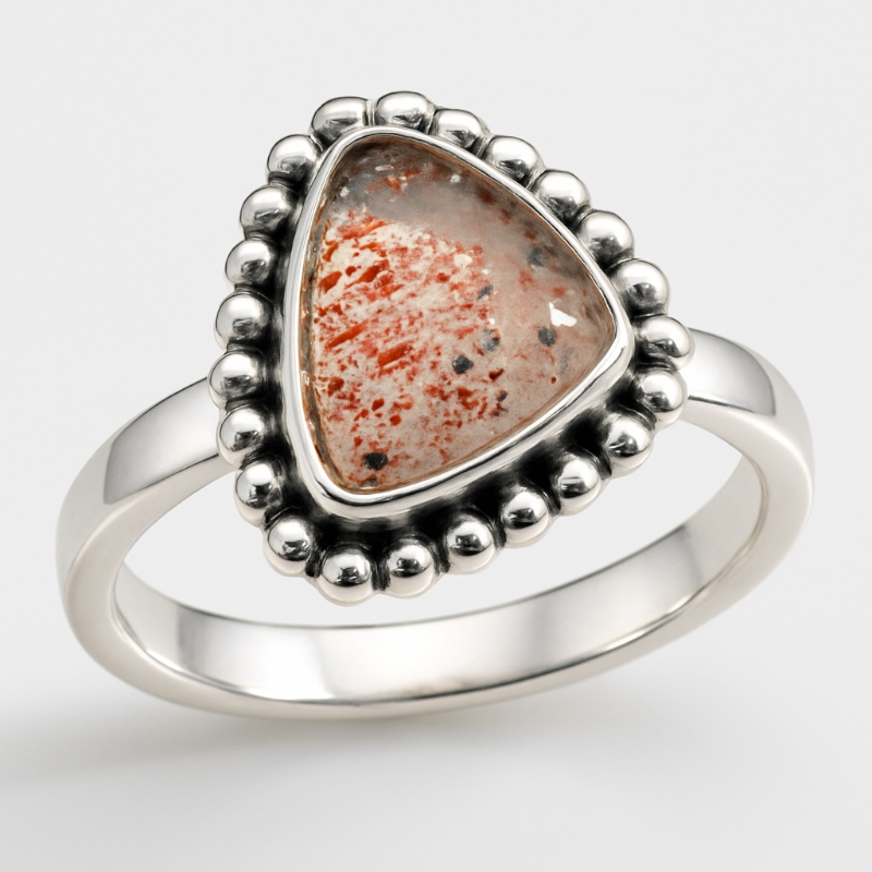 Bague cacoxénite Brésil AA argent 925 - Taille 60