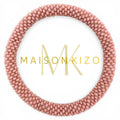 Bracelet népalais E59 vieux rose unis