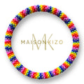 Bracelet de cheville népalais multi color bleu rouge jaune