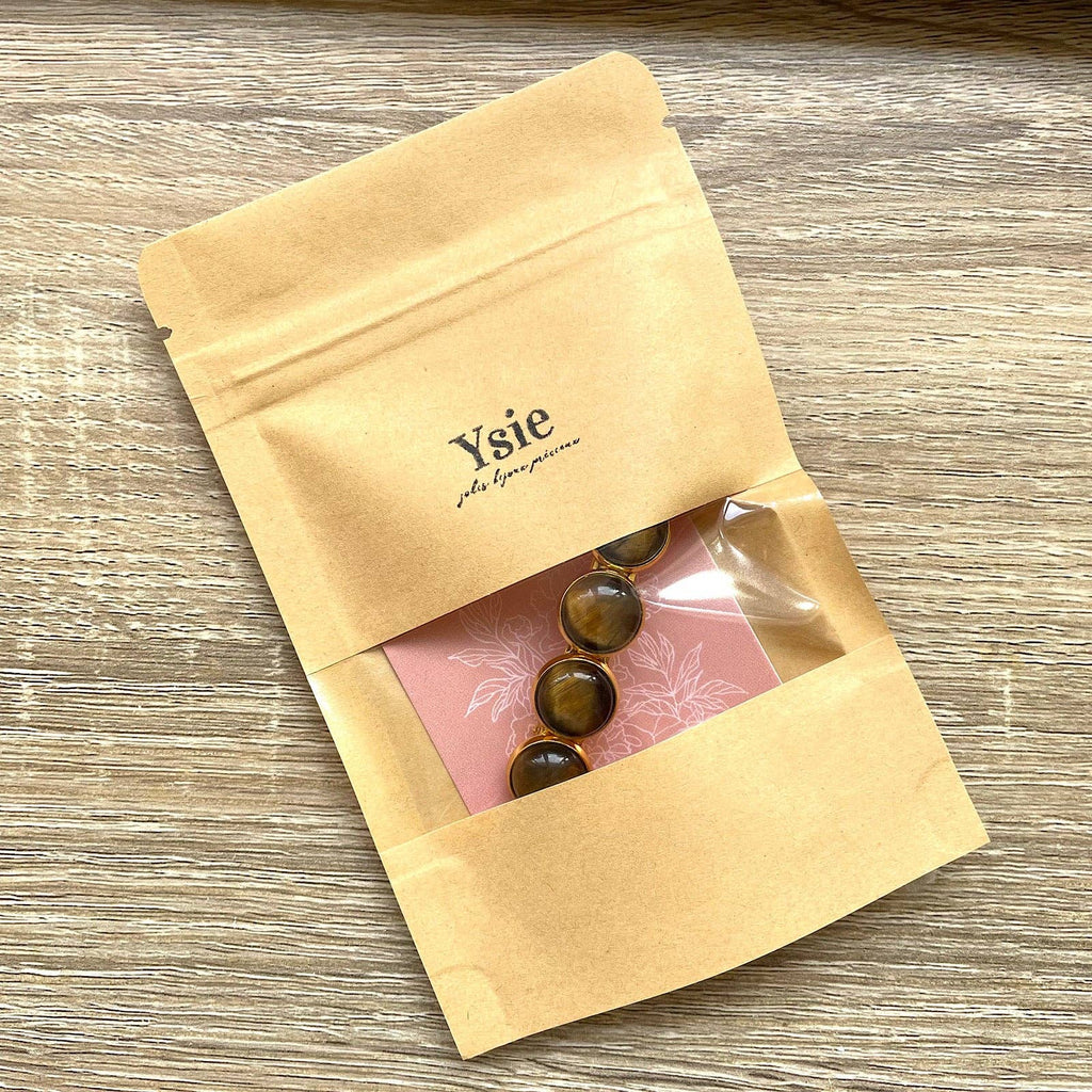 Grande barrette Estelle pierres naturelles