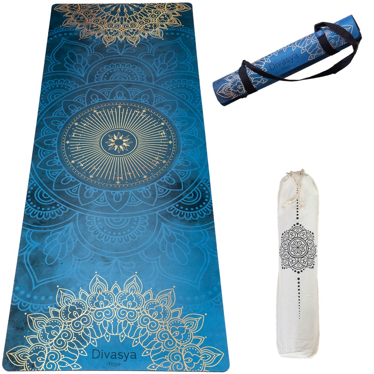 Tapis de yoga | Caoutchouc naturel & microfibre recyclée |+Accessoires