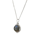 Collier Argent 925 - Pendentif Labradorite AA 10mm