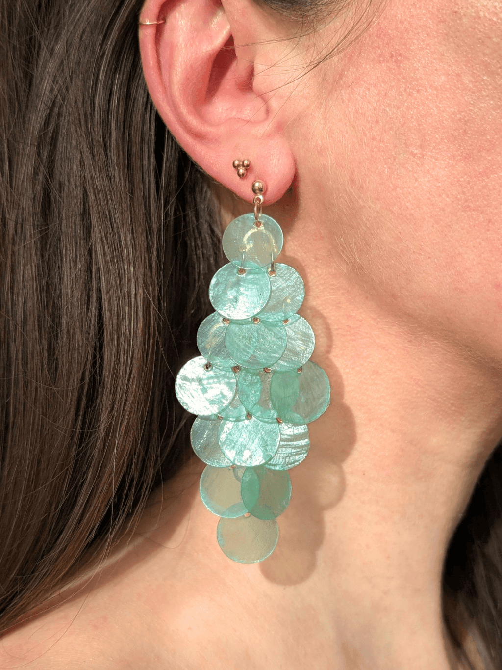 Boucles d'oreilles SIRENA Coquillage naturel couleur au choix