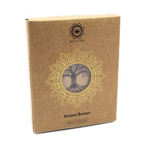 Brûleur d' encens en bois Arbre de vie 10 cm