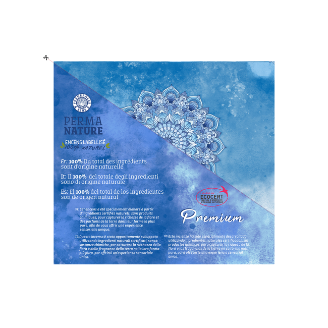 Encens Patchouli Premium Perma Nature Labellisé © Ecocert-Commerce Équitable 15g