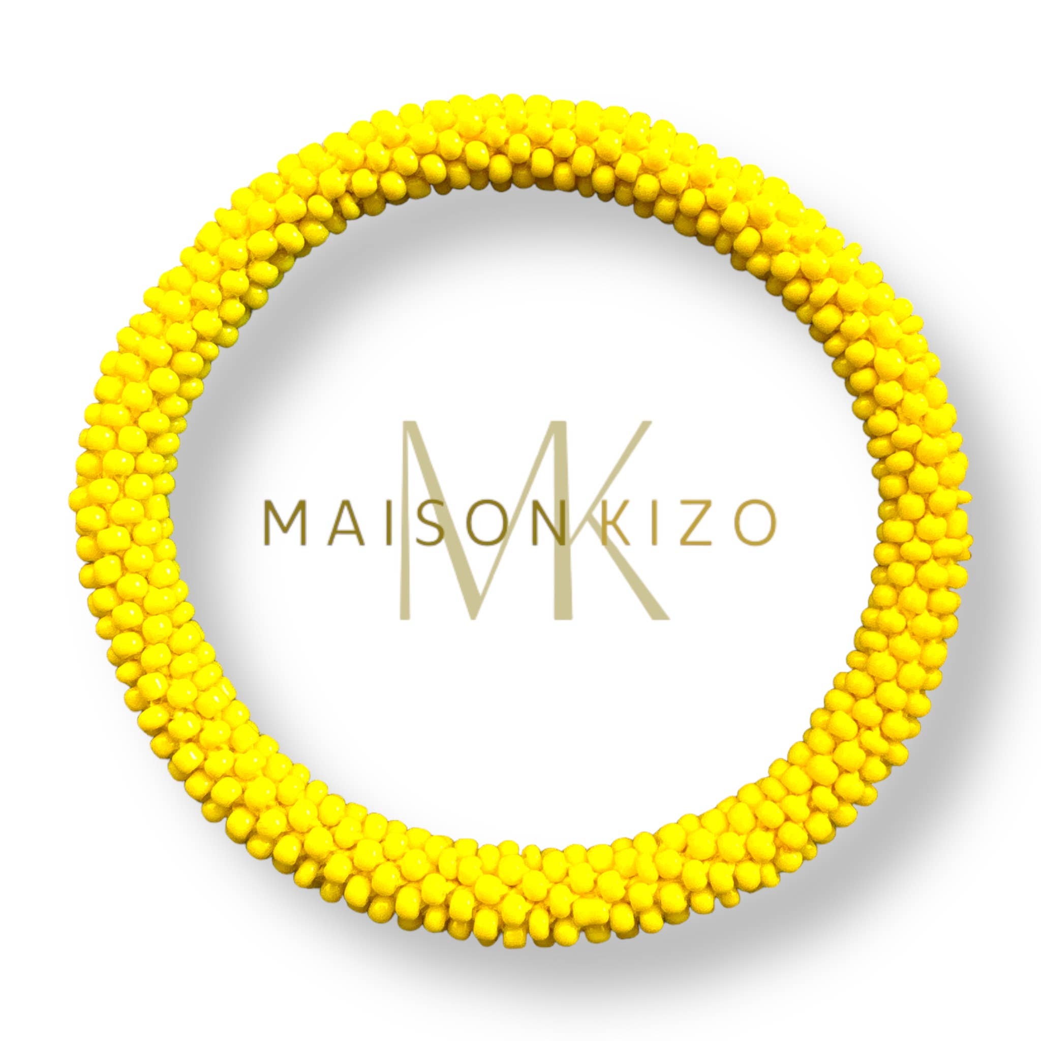 Bracelet népalais A11 jaune