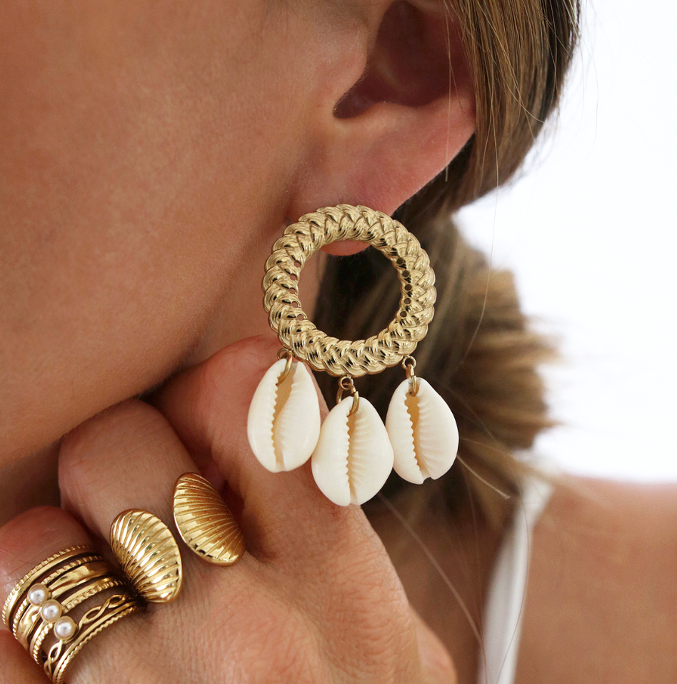 Boucles d'oreilles CALYPSO Coquillages