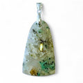Pendentif calcédoine crucifère Indonésie AA argent 925