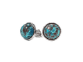 Boucles d'Oreilles Argent 925 - Chrysocolle AA 8mm