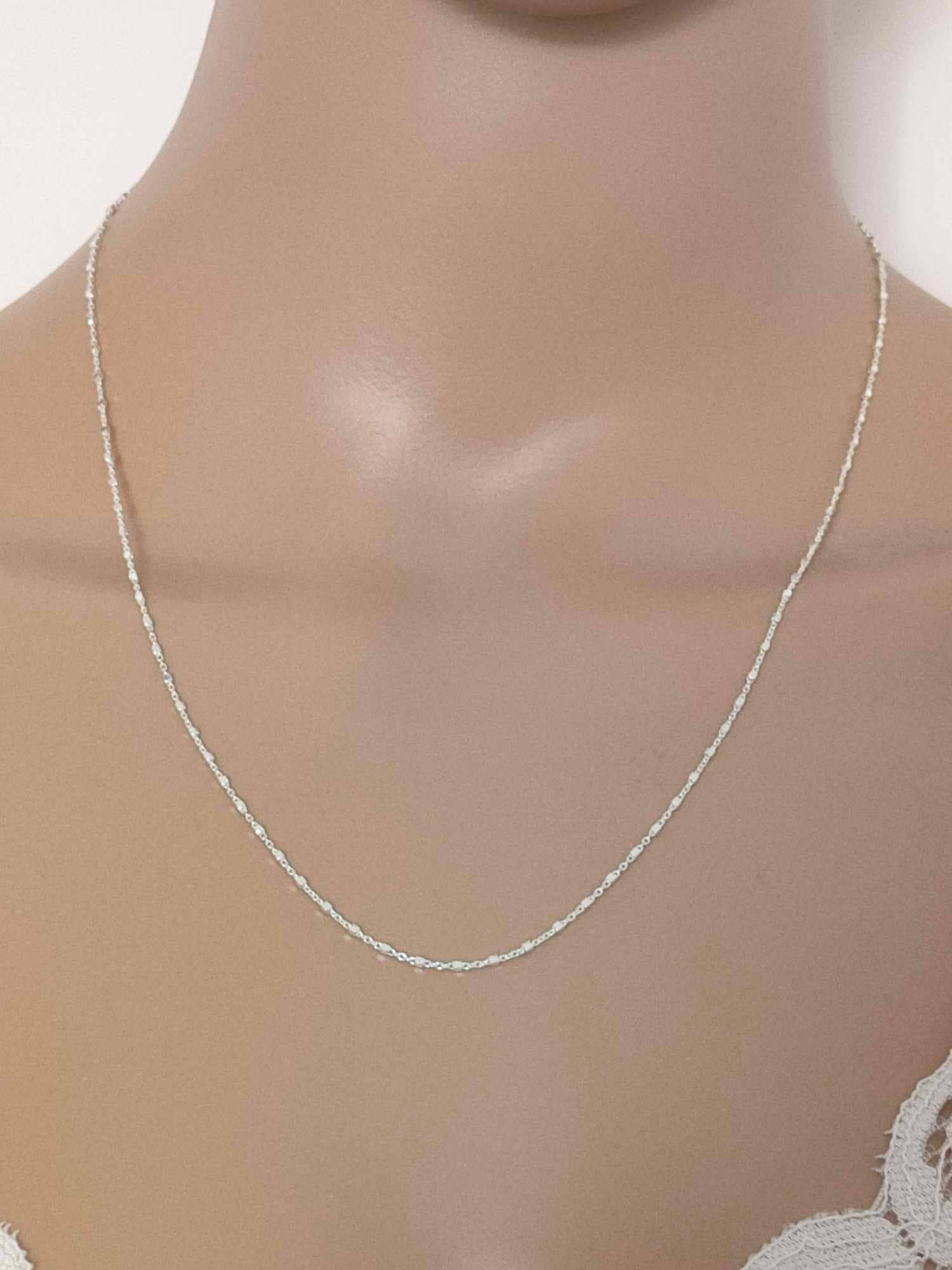 Chaîne en argent 925 maille carrées Différentes Tailles