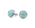 Boucles d'Oreilles Argent 925 - Amazonite AA 8mm