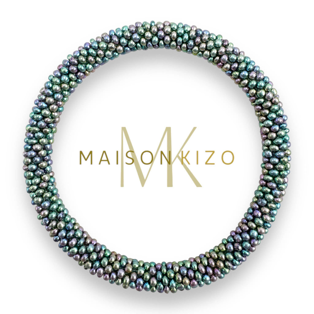 Bracelet népalais E52 multi color argent