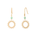 Boucles d'oreilles MARTINA - Calcite Verte