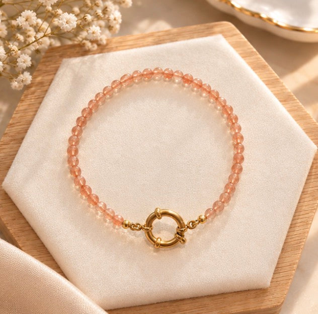 Bracelet Neige Pierre de Soleil 4mm AA