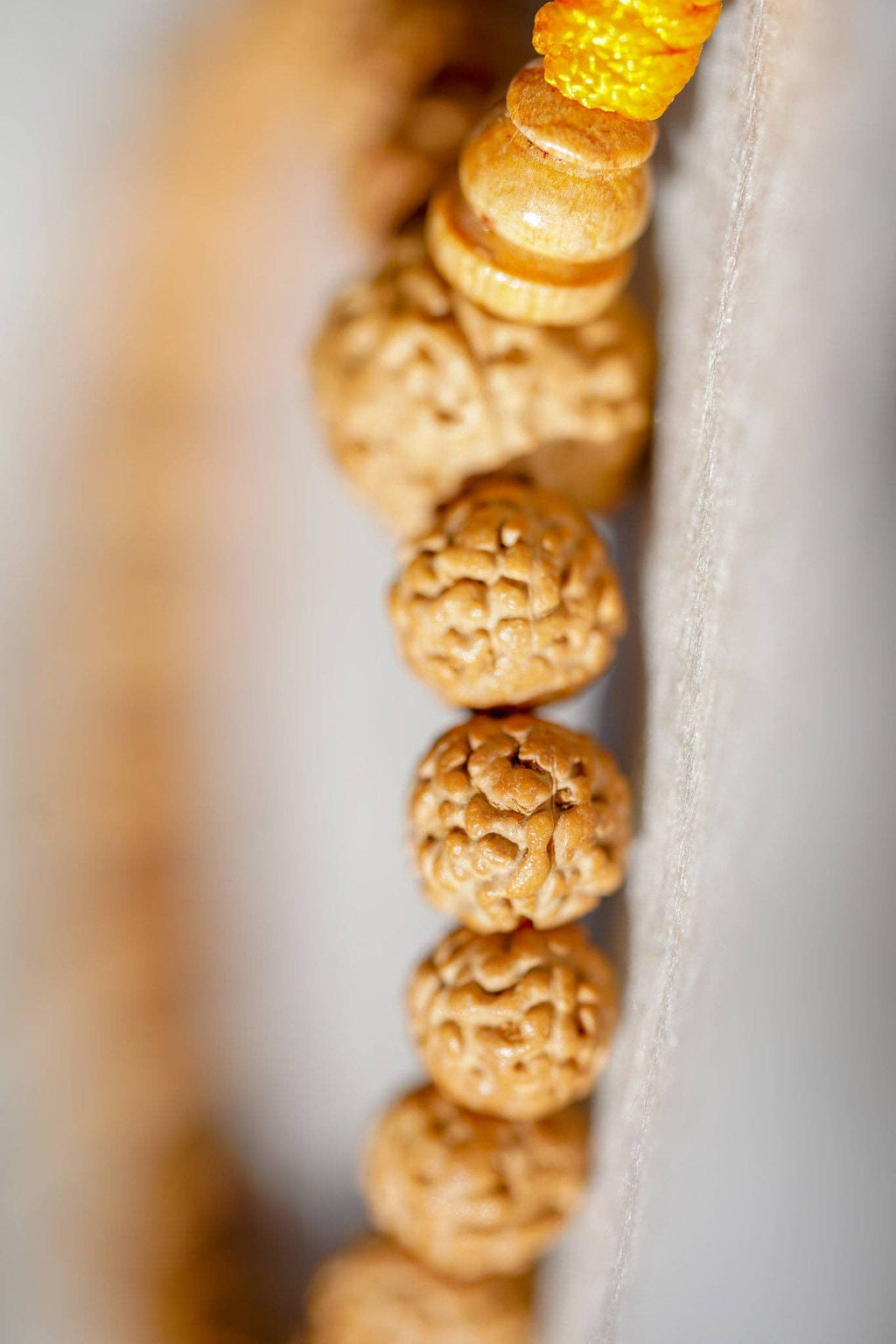 Bracelet en perles Rudraksha naturelles
