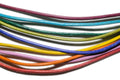 Cordon cuir coloré 1mm + attache acier inoxydable 50cm (couleur au choix)
