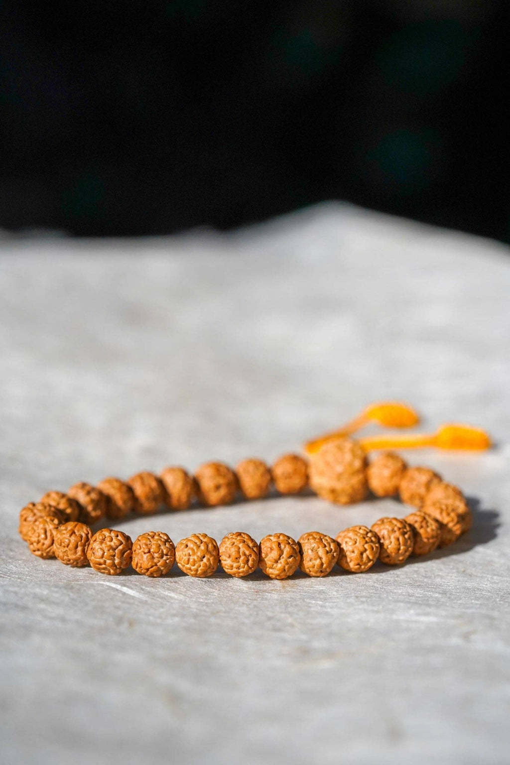 Bracelet en perles Rudraksha naturelles