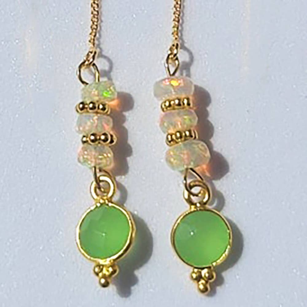 Boucles d'oreilles Opale Ethiopienne