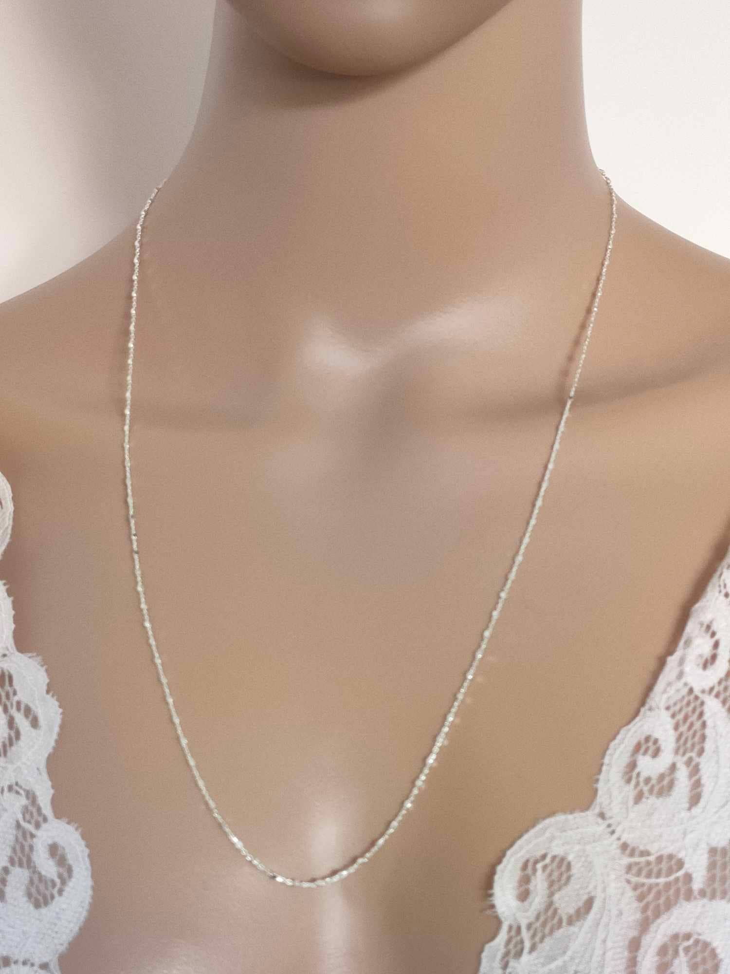 Chaîne en argent 925 maille carrées Différentes Tailles