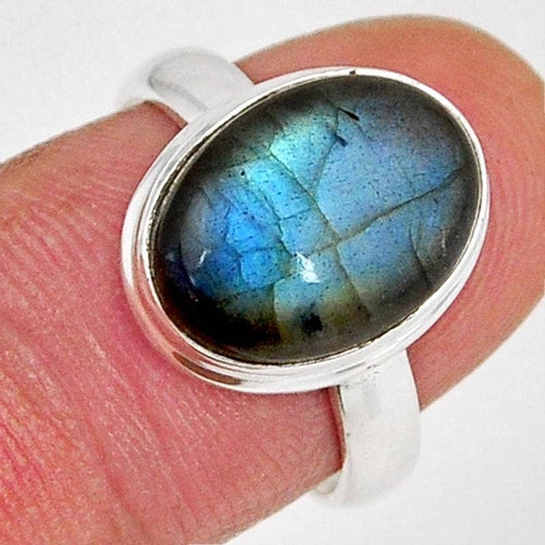 Bague Labradorite Madagascar AA argent 925