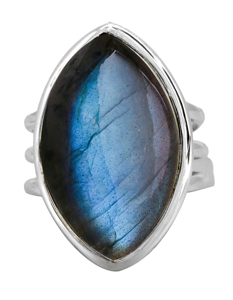 Bague  en argent sterling 925 Labradorite