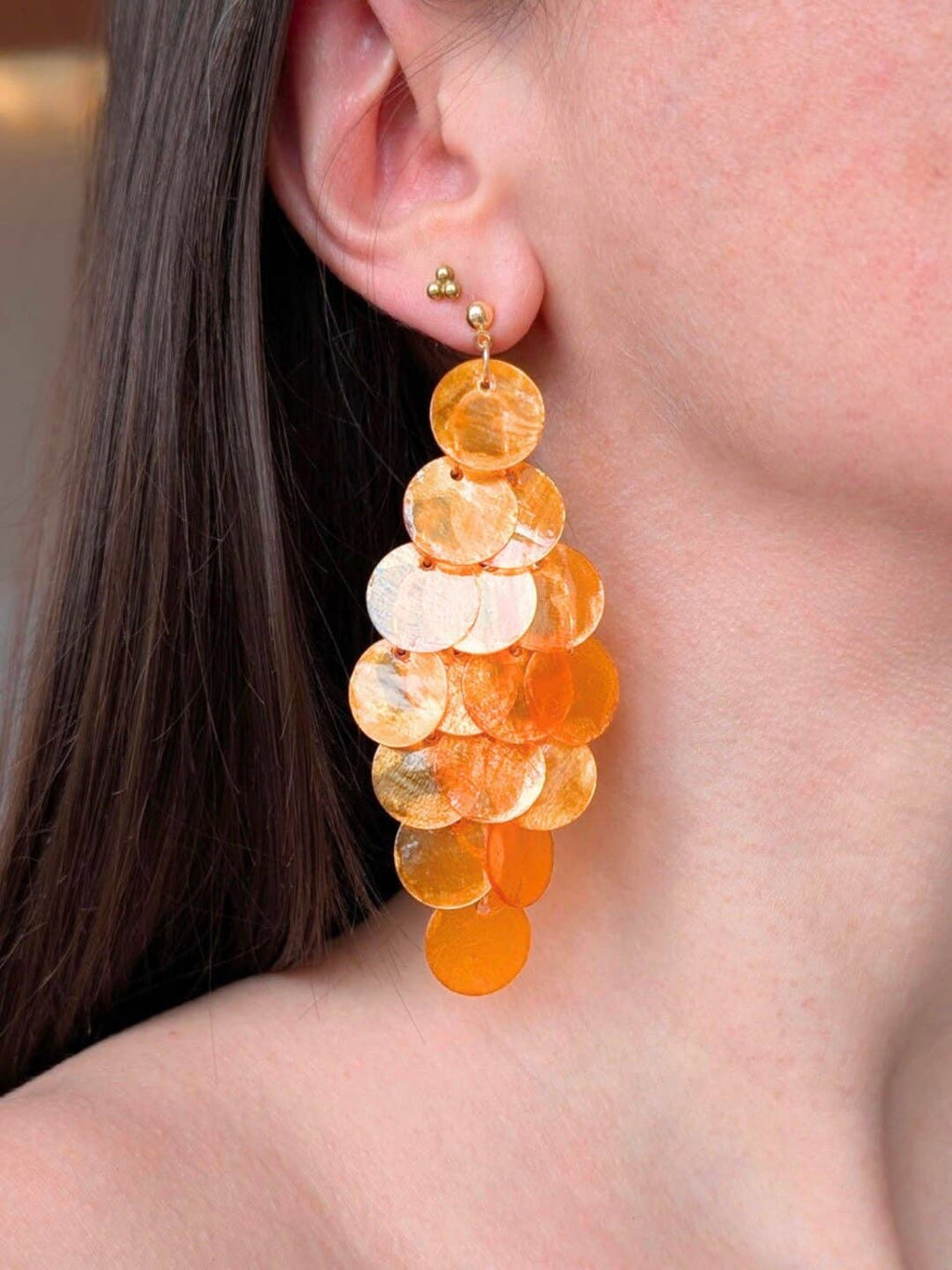 Boucles d'oreilles SIRENA Coquillage naturel couleur au choix