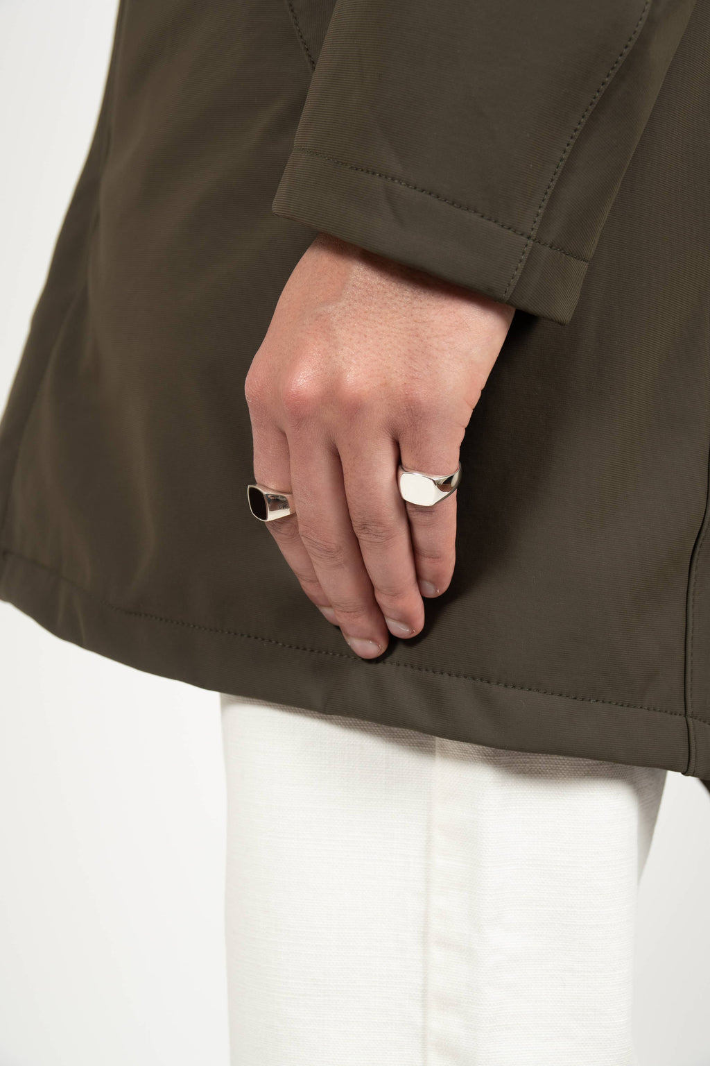 Stockholm - Bague à chevalet en argent sterling 925 - Homme