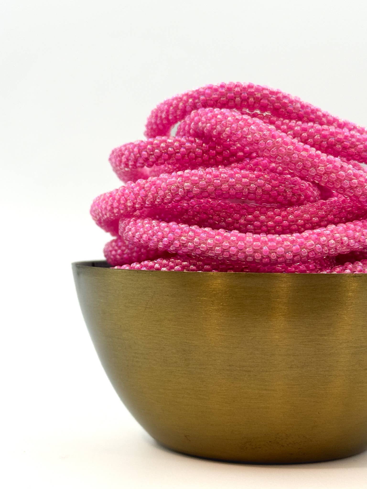 Bracelet népalais R43 Rose Fuchsia rose