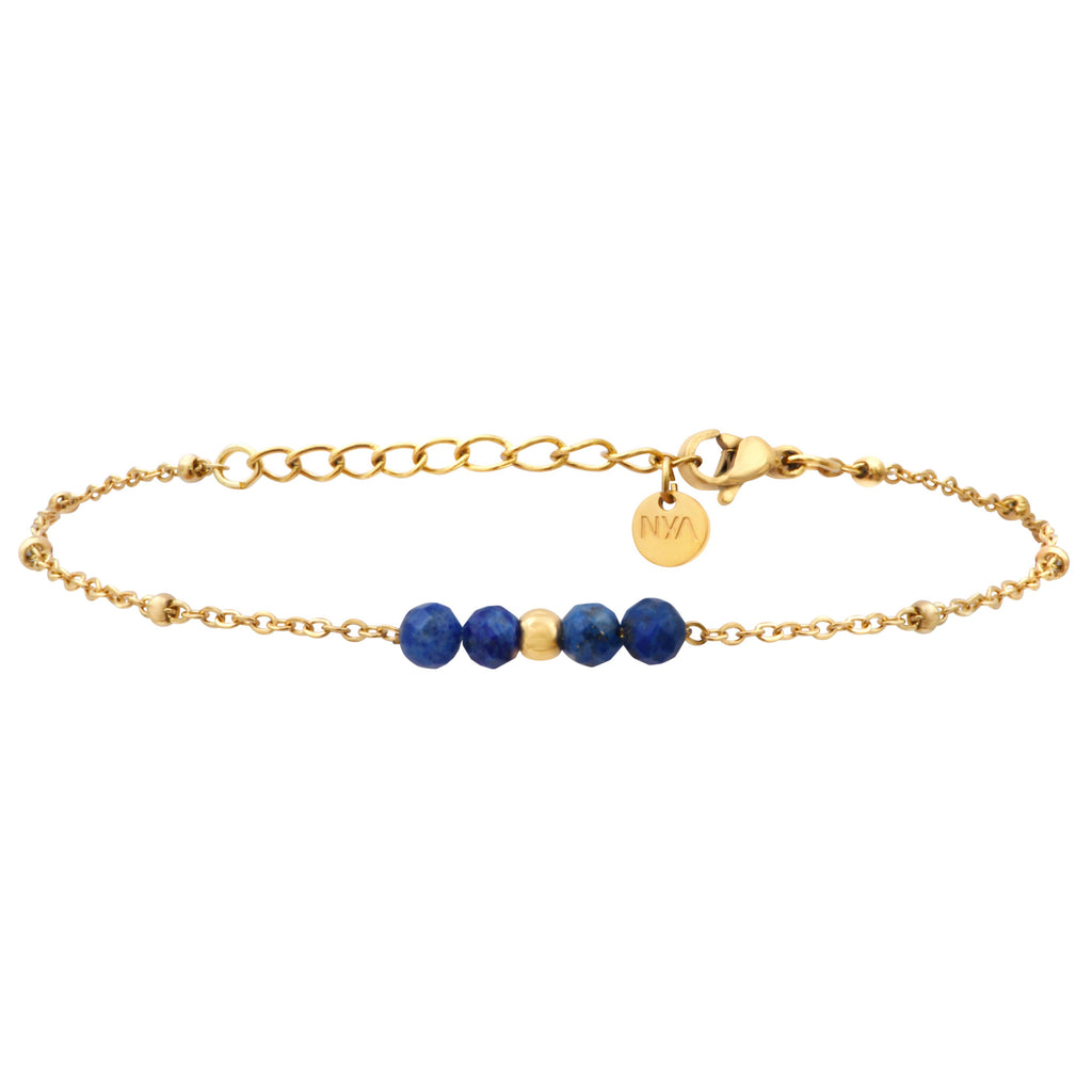 Bracelet REVA -  bleu Lapis Lazuli
